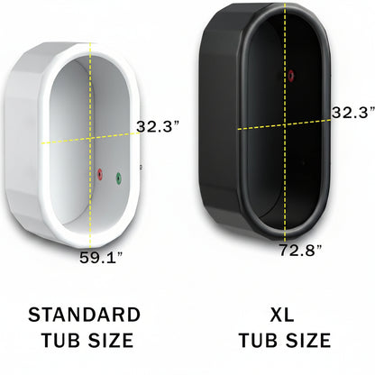 Inflatable Cold Plunge Tub - XL, Black - 150 Gallon Ice Bath - Chiller Compatible – Inflatable