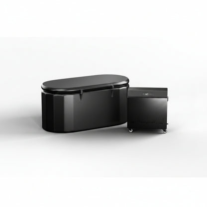 Inflatable Cold Plunge Tub - XL, Black - 150 Gallon Ice Bath - Chiller Compatible – Inflatable