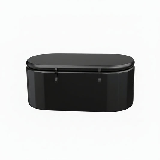 Inflatable Cold Plunge Tub - XL, Black - 150 Gallon Ice Bath - Chiller Compatible – Inflatable
